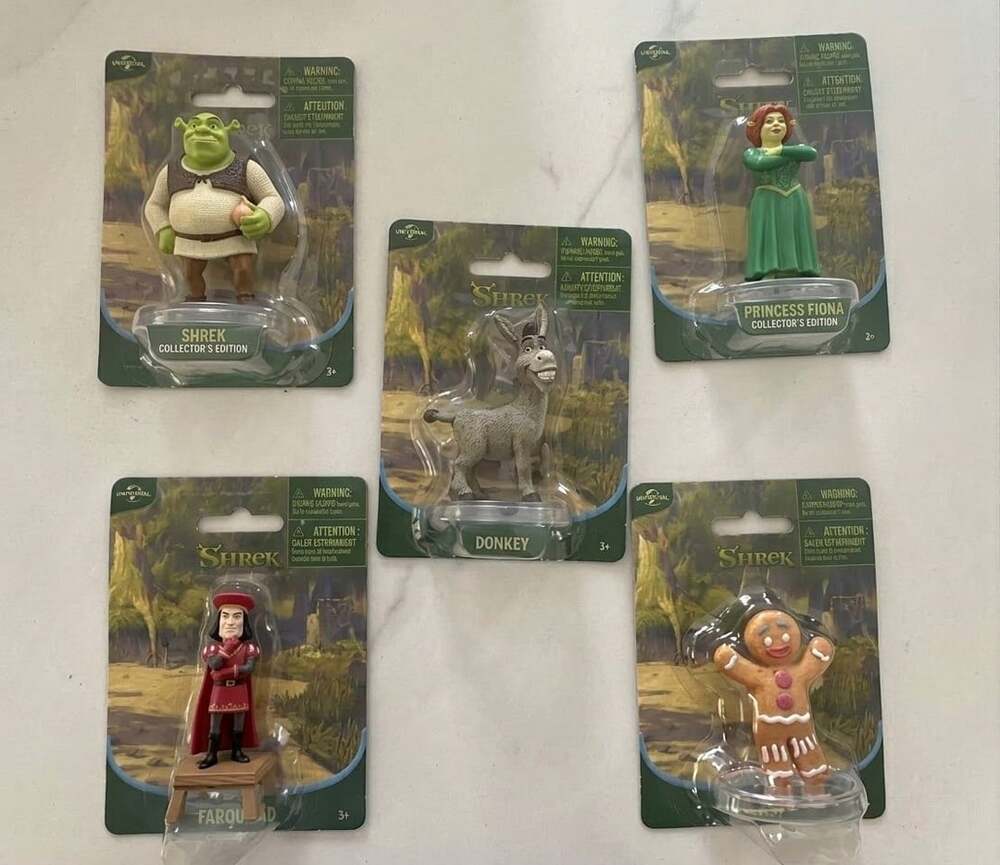 Shrek Micro Collection mini Figures Set Of 5 New Rare Collectible Universal Drea